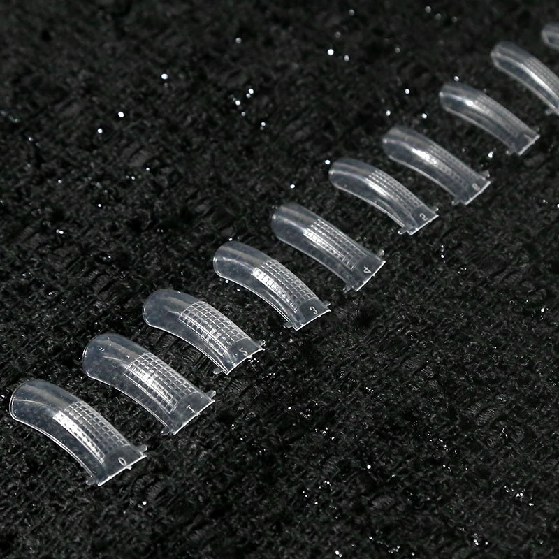Nail art crystal extension glue nails, no paper tray, quick extension nail mold, artificial nail nails with scale, 100 pieces box set details Picture