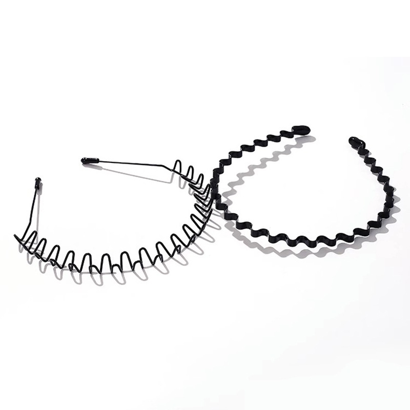 Men's hair band: Invisible and non-constricting headband, anti-slip hair clip for outdoor exercise, men's hair press, hair tie, headwear hole Item Picture