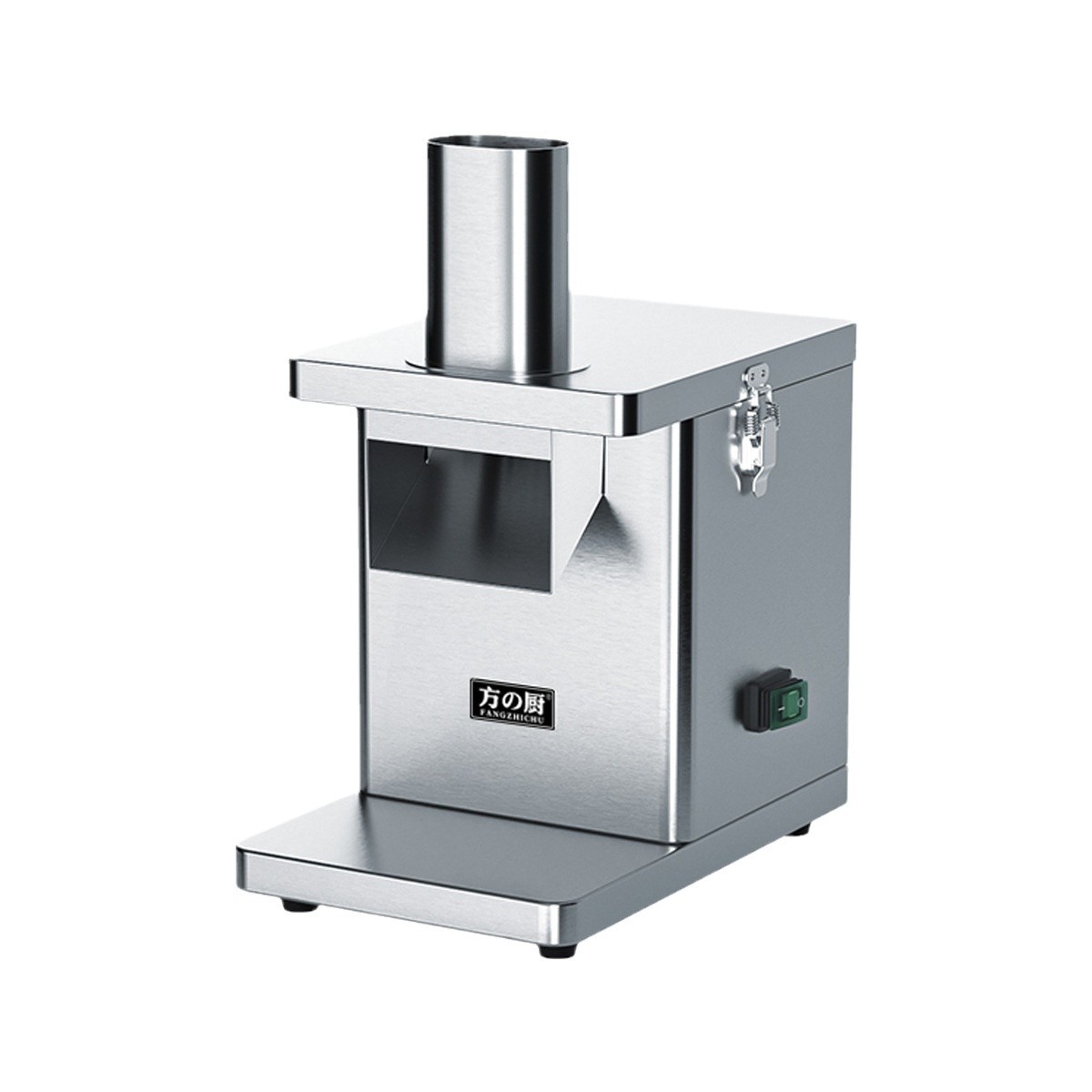 The stainless steel commercial small electric radish and potato slicing, shredding and vegetable cutting machine is a must-have