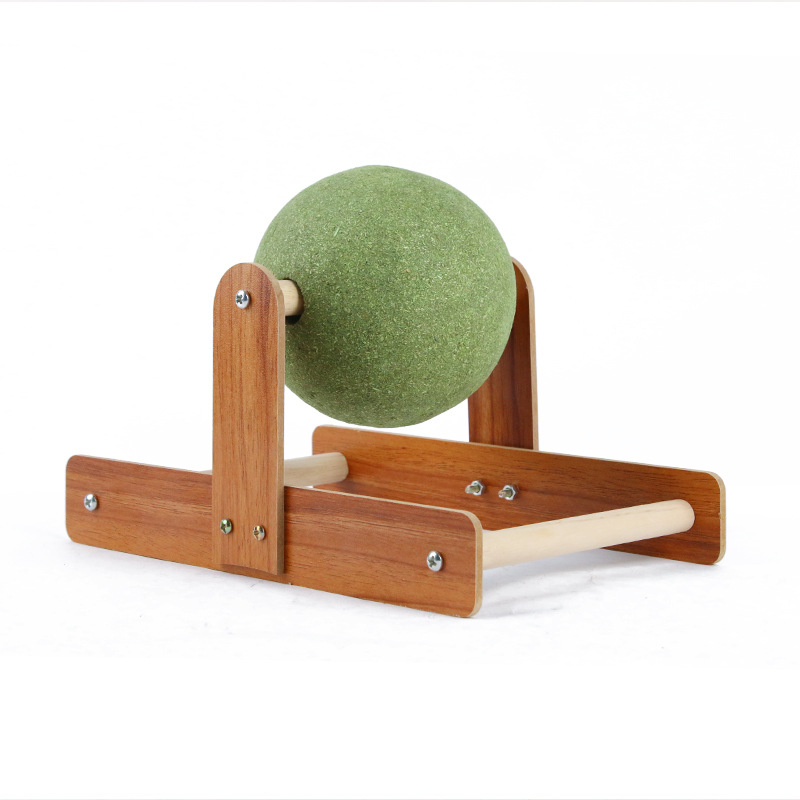 Cat toy Ferris wheel, wooden cat scratch ball, catnip ball, Licking fun cat climbing frame, durable cat scratch post, pet supplies Item Picture