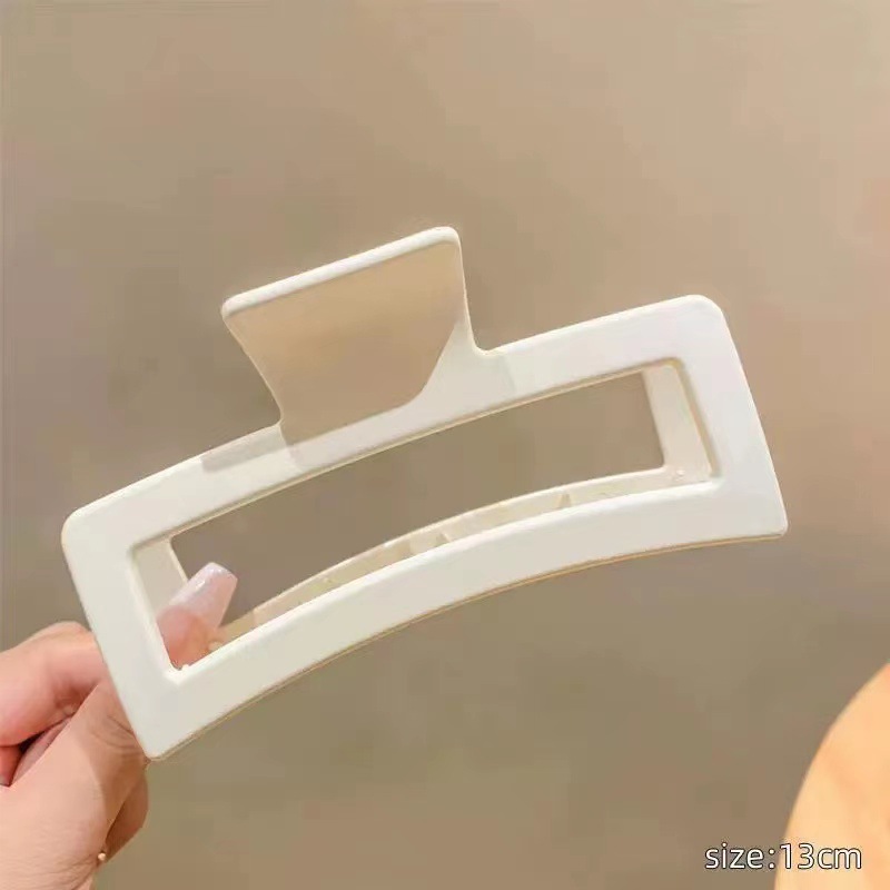 Korean Instagram Hair Grab Square Clip Headpiece Clip Back Of Head Bath Shark Clip Scrub Hair Oversize Clip Specification drawing