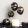 创意蛋糕装饰派对生日蛋糕黑色ins5寸黑气球蛋糕插牌气球装饰插件图