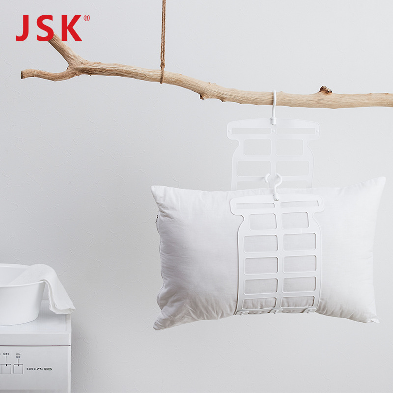 日本JSK创意晒枕头神器多功能室外防风枕头晾晒夹毛绒玩具晾架子