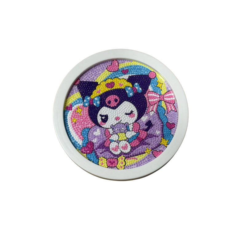Handmade Diamond Painting 2024 New Diy Children's Dot Diamond Painting Round Laurel Dog Brick Stickers Girl Toys Item Picture
