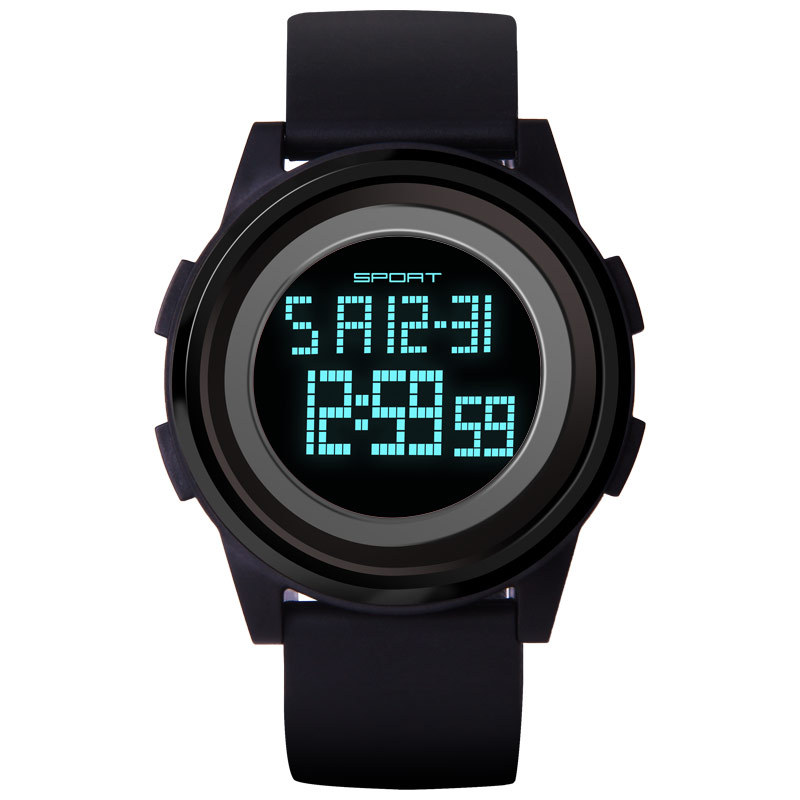 50米防水游泳儿童电子手表多功能计时夜光防震闹钟电子表