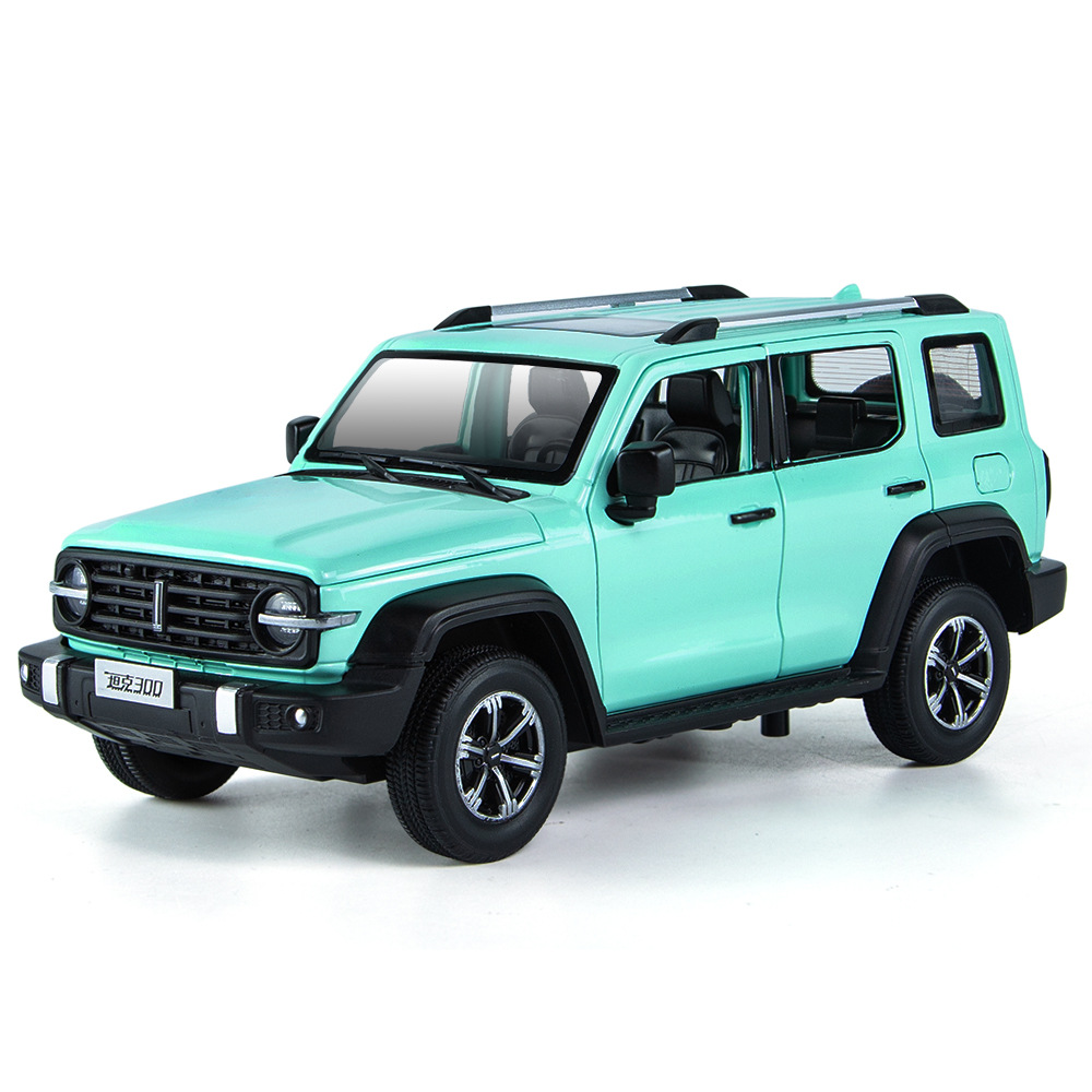 Tank 300 car model simulation alloy ornament, off-road vehicle collection, festival gift, boys' children's toy car Item Picture