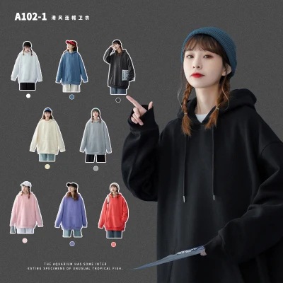Customized hooded sweatshirts for men, solid colors for women, ins thin hoodies, trendy couple outfits, casual and sporty plus-size men's wear Application Scenario