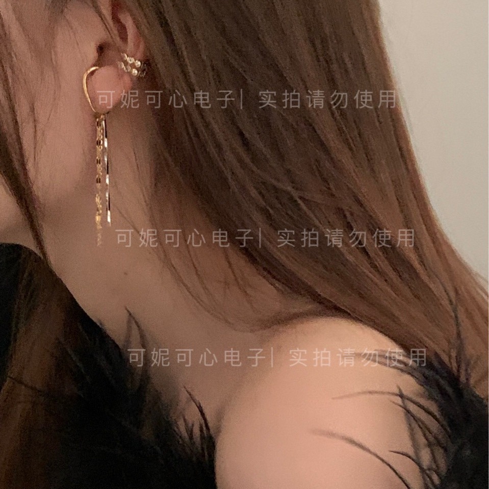 新款日杂邀请款流苏耳骨夹流苏耳骨温柔撞色x3-12-9-14