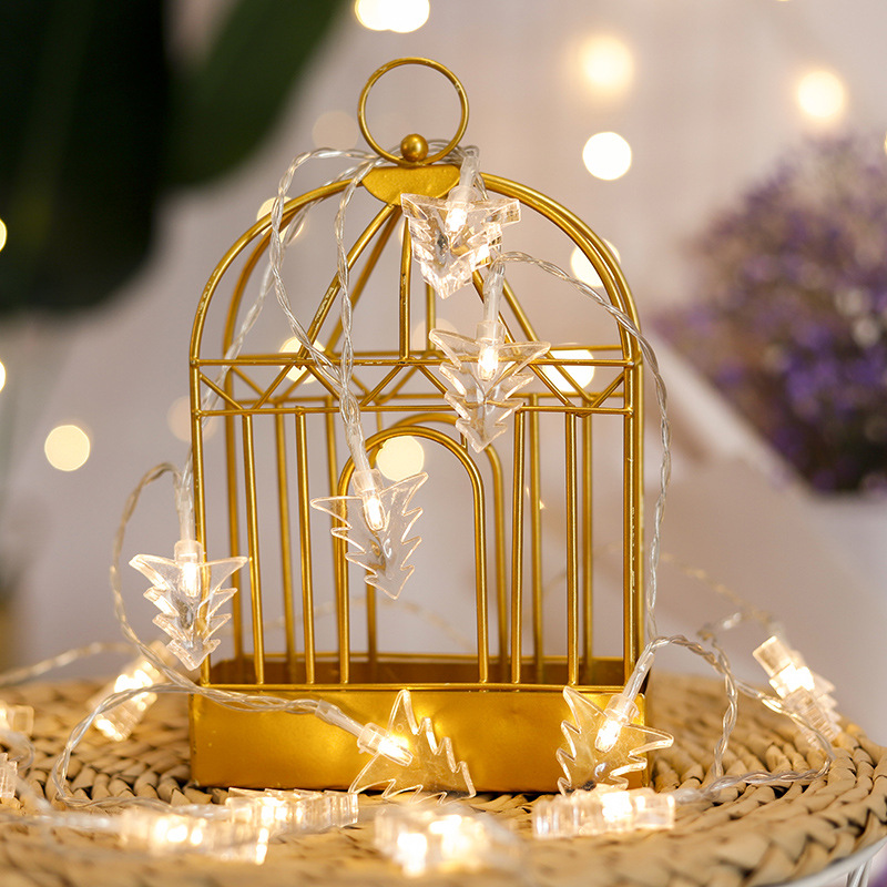 New led Christmas tree string lights, holiday decorative lights, window display color lights, flashing lights, Instagram girlish photo props Specification image