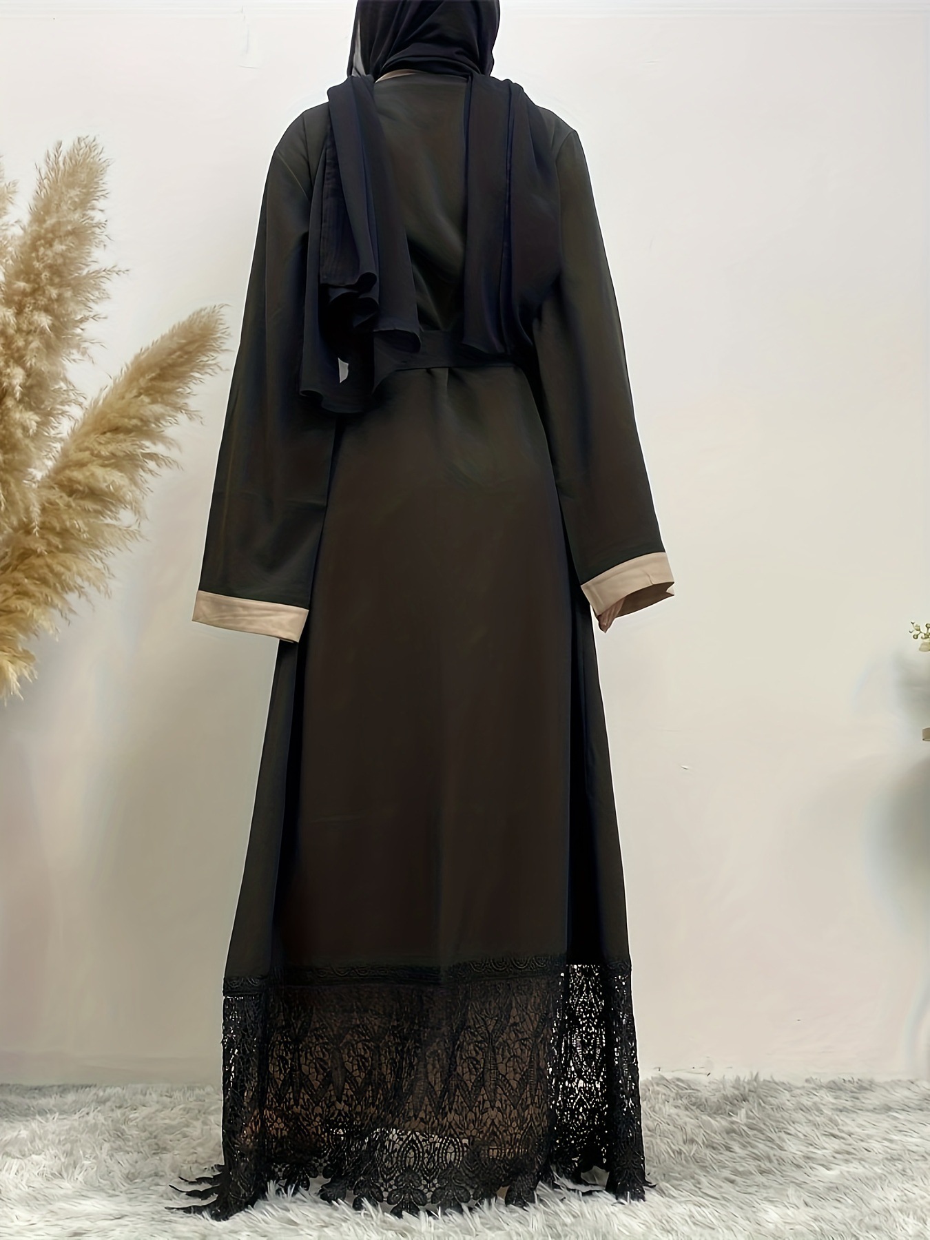 Still New Pakistani Saudi Women's Clothing Cardigan Robe Lace Islamic Muslim Fashion Application Scenario