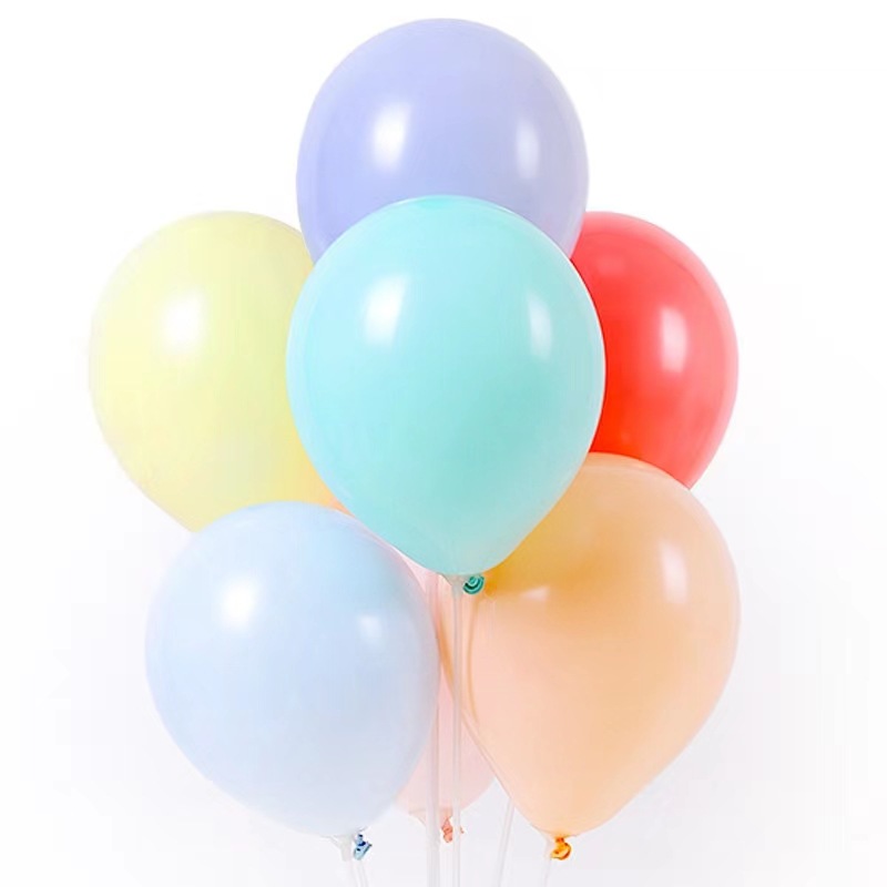 Wholesale 10-inch macaron balloon thickened set for wedding room decoration and arrangement, candy-colored festival party balloons Item Picture