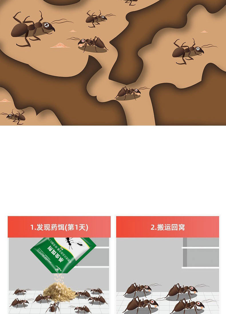 蚂蚁药家用宁尔厂家批发呋虫胺杀虫饵剂粉剂免费设计包装量大可谈详情5