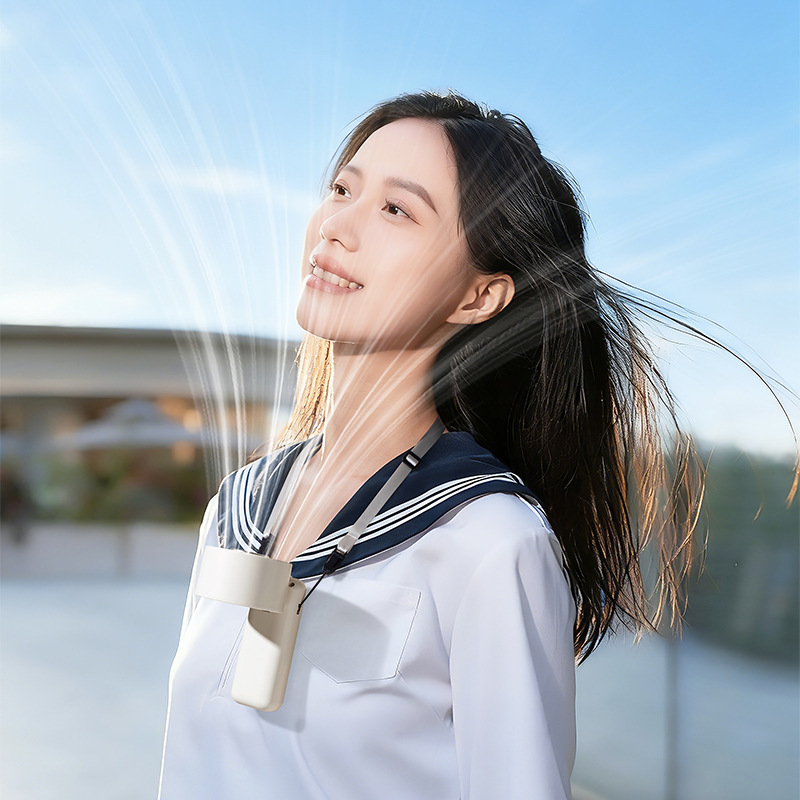 2026 New handheld high-speed ice pack cooling fan with semiconductor digital display mini outdoor portable folding fan Application Scenario