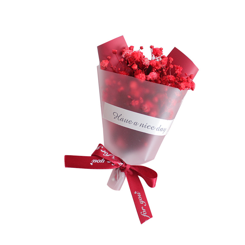 Eternal flowers, dried flowers, baby's breath, mini small bouquets, rose gift box decoration, gift matching, gift benefits can be customized Item Picture