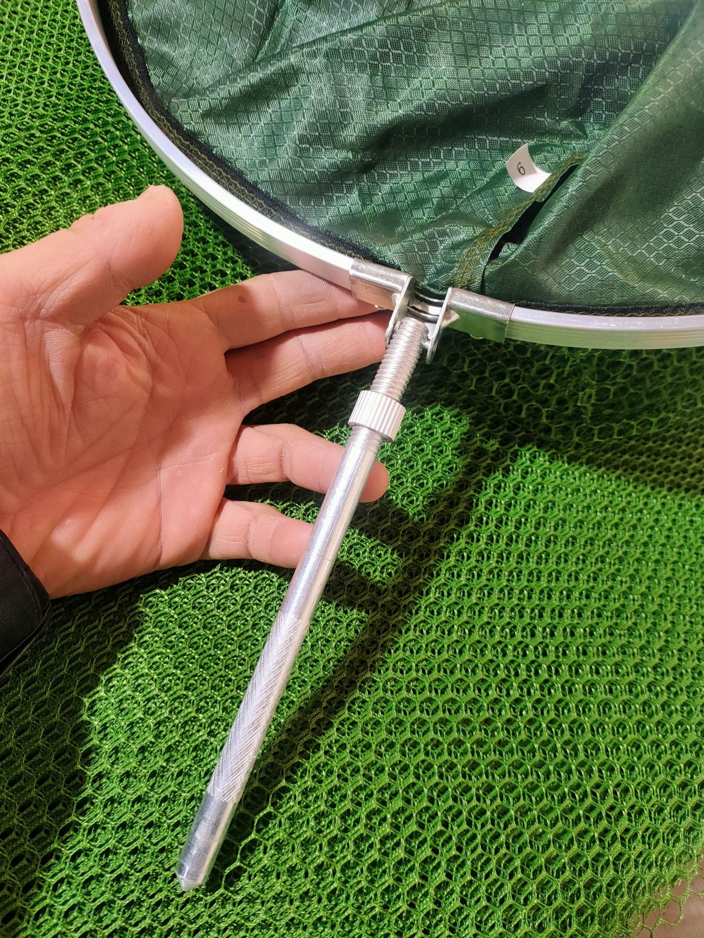 Wholesale double-ring fish protection, stainless steel ring fish protection, universal black pit quick-drying fish protection, and platform fishing net bags from the original manufacturer pic 3