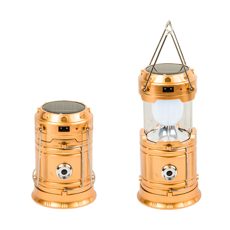 The new outdoor lantern 5800 camping lamp, solar-charged LED camping tent, multi-functional portable stretching lamp Application Scenario