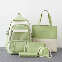 New product a secondary school bag set for primary school students tutoring bag children backpack campus backpack for men and women