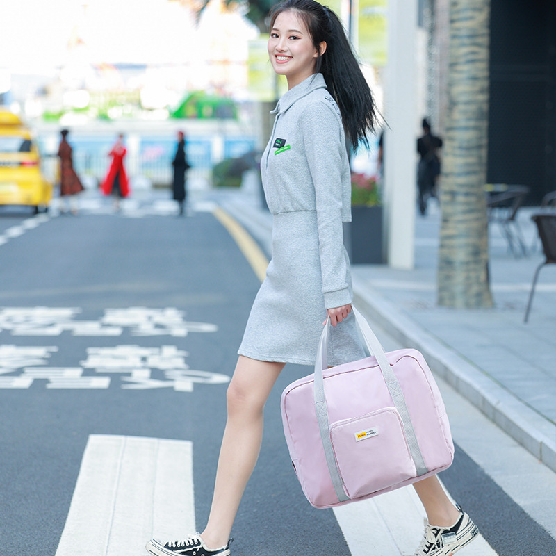 2023 New Folding Travel Bag Portable Travel Bag Large Capacity Travel Short Distance Can Board Duffel Bag Travel Bag Specification drawing
