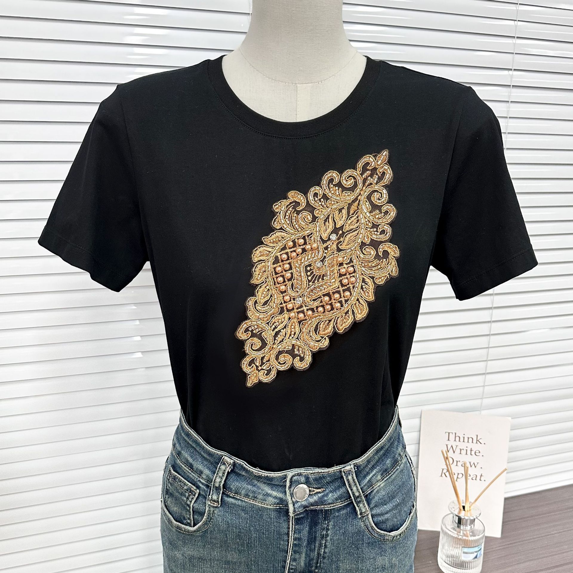 新品民族风多色菱形钉珠刺绣布贴diy婚纱礼服连衣裙衬衫服装辅料详情22