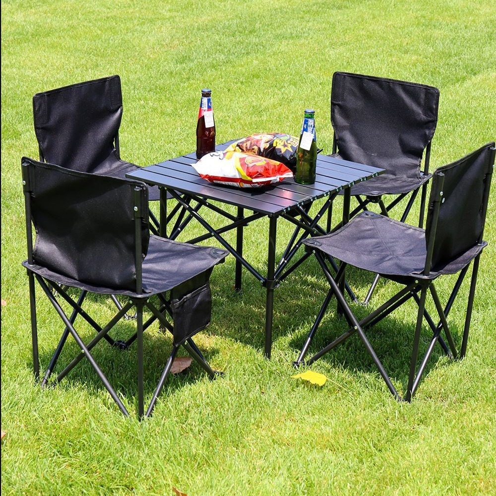 户外折叠桌一整套便携式露营桌椅野餐装备用品全套装地摊桌蛋卷桌