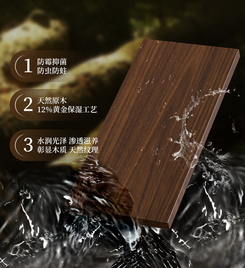 实木开关边框套原木中古风开关保护套黑胡桃电插座面板遮丑装饰贴详情10