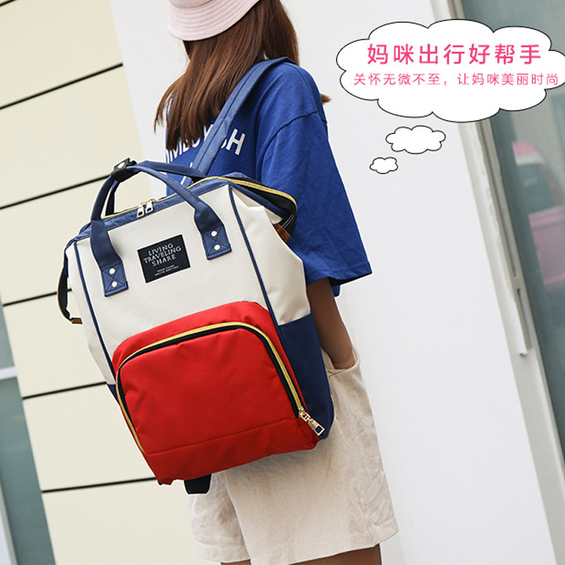 Mummy Bag, a multi-functional, fashionable, warm and large-capacity backpack, is lightweight and convenient for infants and baby storage when going out details Picture