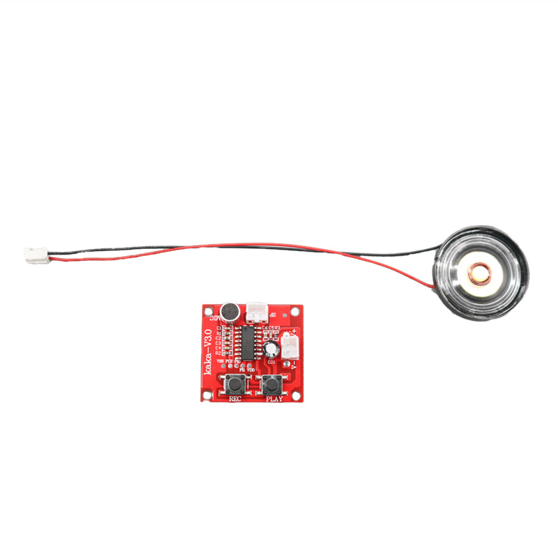Voice recording module, audio recording and playback module, board with microphone head and 0.25W speaker for playback, a small technological production Application Scenario