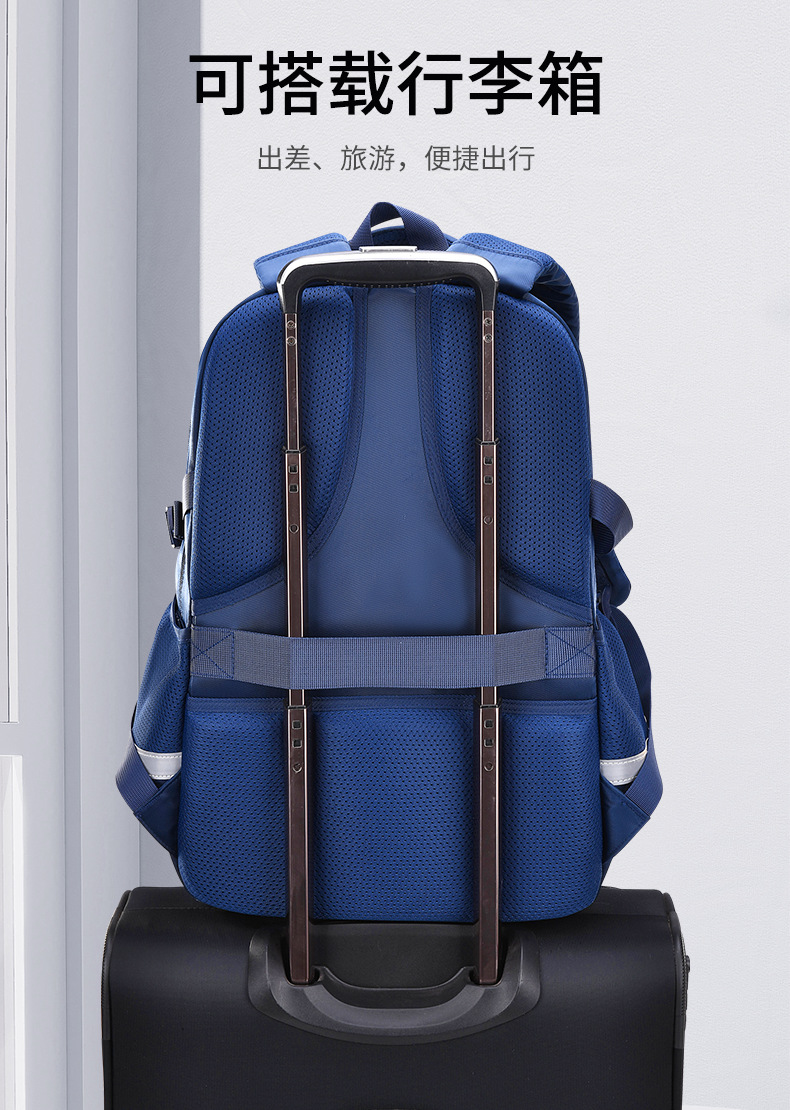 New large-capacity schoolbags for junior and senior high school students, nylon backpacks for middle school students, ultra-light travel and leisure backpacks pic 11