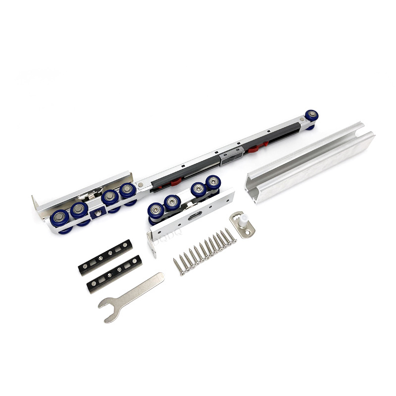 Direct sales of bidirectional damping buffer wheels, wooden door hydraulic lifting wheels, 4-wheel and 8-wheel sliding door lifting tracks, kitchen sliding door tracks Application Scenario