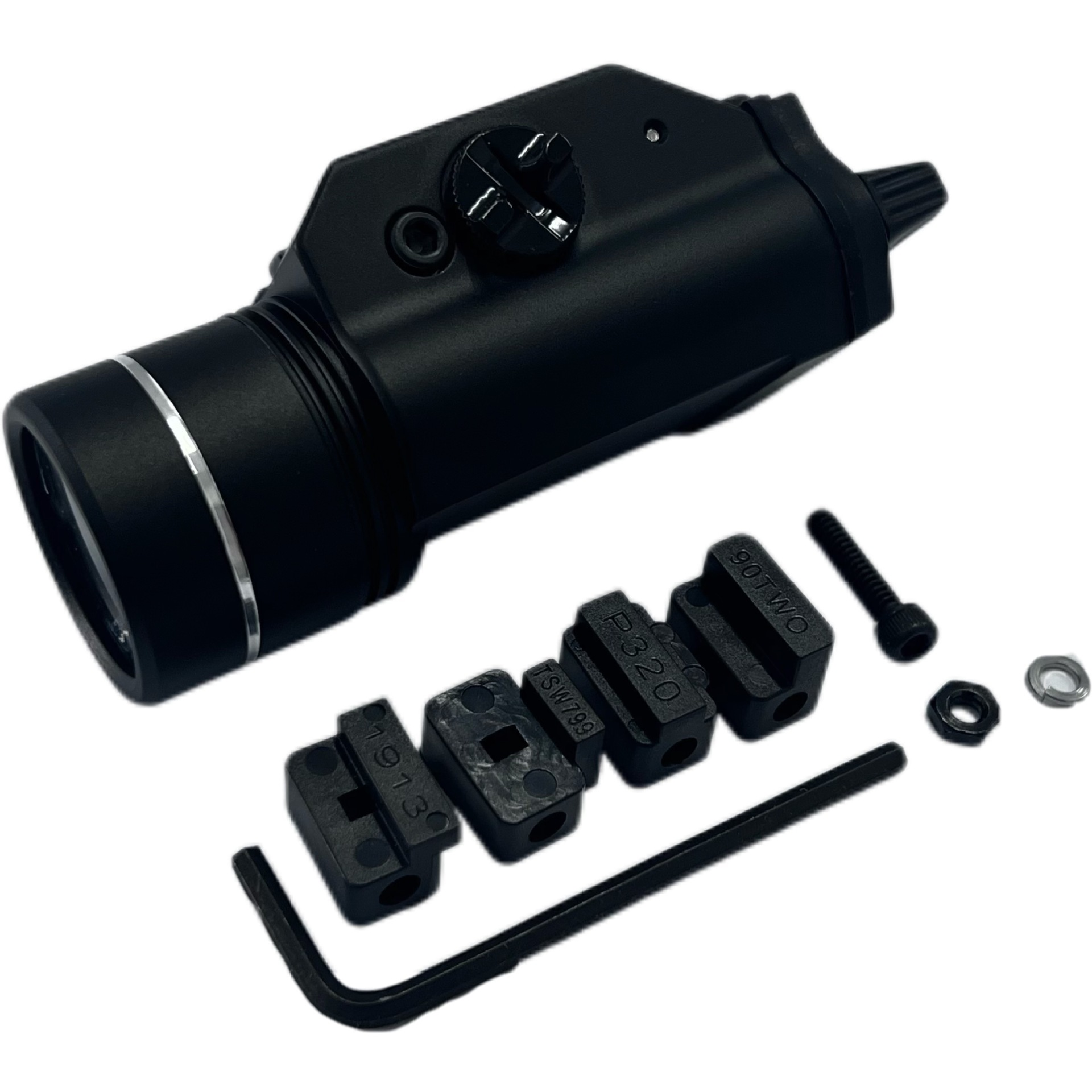 Outdoor Tactical Trekking Tlr-1 Under The Light Of The Stream Hanging Flashlight Outdoor Glare Flash Led Lighting Cross-Border Application Scenario