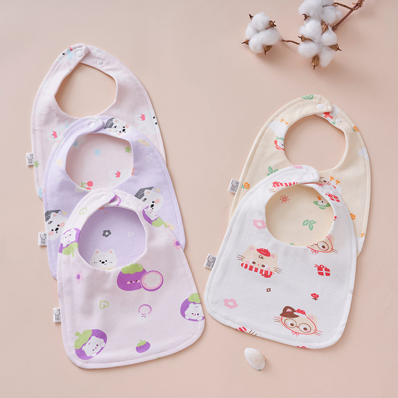 婴幼儿纯棉防水围嘴新生儿用品宝宝防湿衣小孩围兜口水巾纯棉饭兜