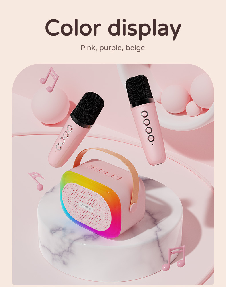 跨境热销无线蓝牙小音箱便携家庭户外唱歌专用话筒音响一体麦克风详情20