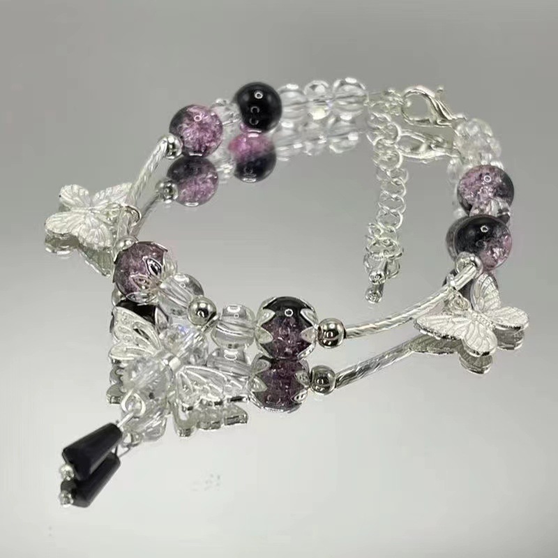 The same style of bursting floral butterfly bracelet as on Xiaohongshu, a new Chinese-style super fairy butterfly bracelet, is a perfect birthday gift for your best friend details Picture