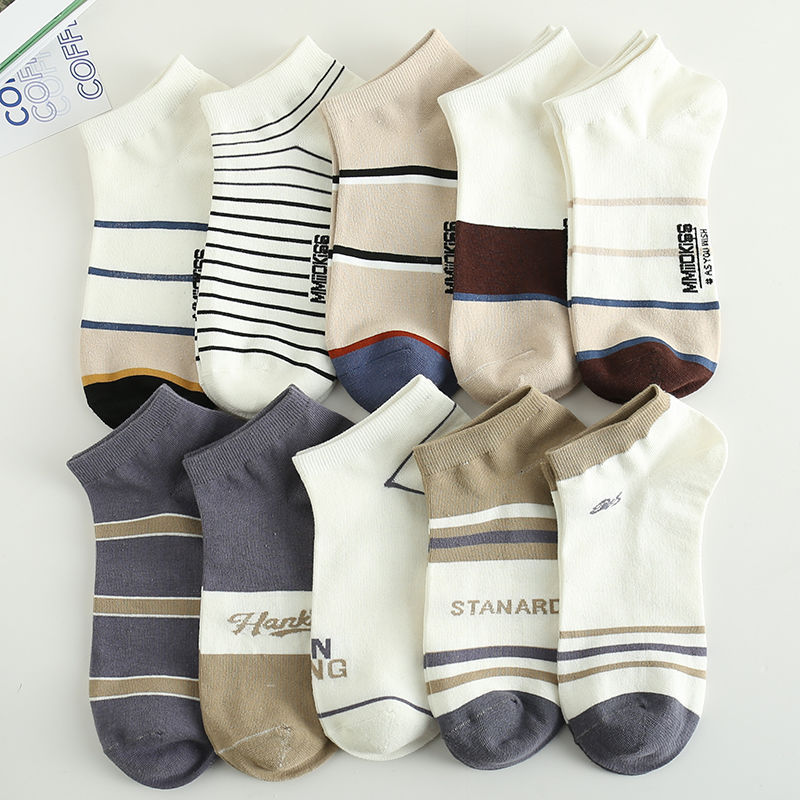 Socks Men's Socks Summer Thin Low-Top Cotton Socks Deodorant Male Students Shallow Mouth Ins Tide All Men Boat Socks Specification drawing