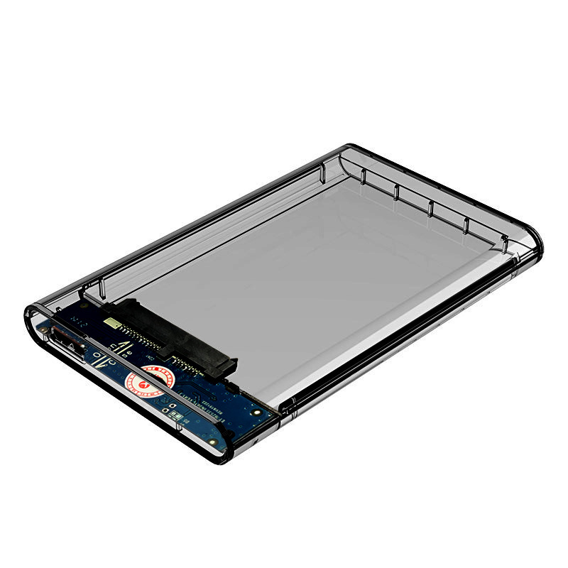 MIKUSO 2.5寸USB3.0笔记本sata外置移动硬盘盒透明详情图1