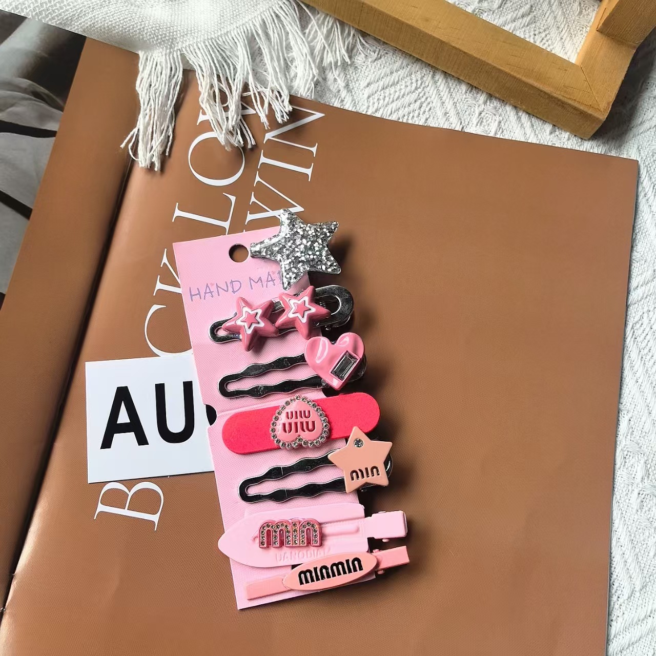 2023新款y2k星星发夹女侧边刘海夹甜酷多巴胺一字夹子 小发卡头饰详情10