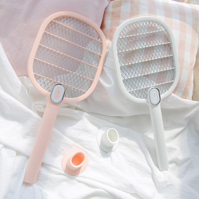 Original manufacturer: Sanhuo 325 Xiaowen electric mosquito swatter, USB charging, household fly swatter, mosquito killer swatter, LED electric mosquito swatter details Picture