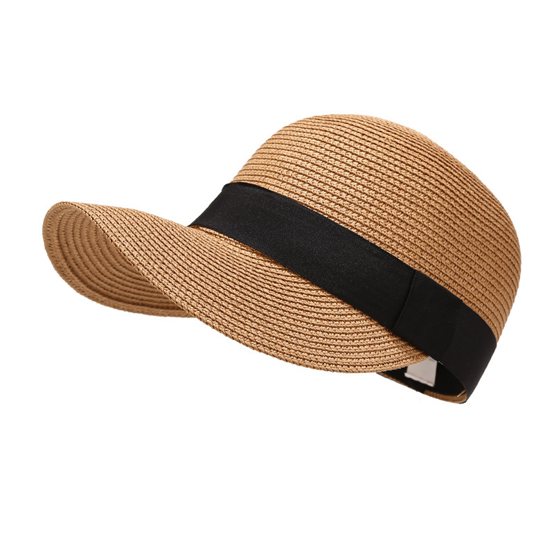 Korean Straw Plaited Long Duck Hat Equestrian Hat Female Summer Outdoor Travel Beach Leisure Sunblock Sunshade Straw Hat Application Scenario