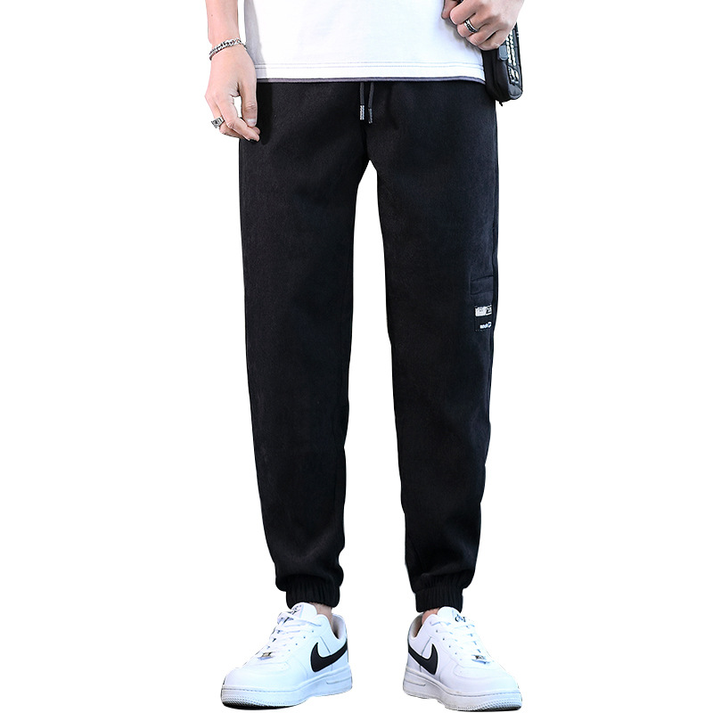 Men's Korean style tapered pants, one-piece consignment, loose youth sports pants, autumn new style casual pants for men Item Picture