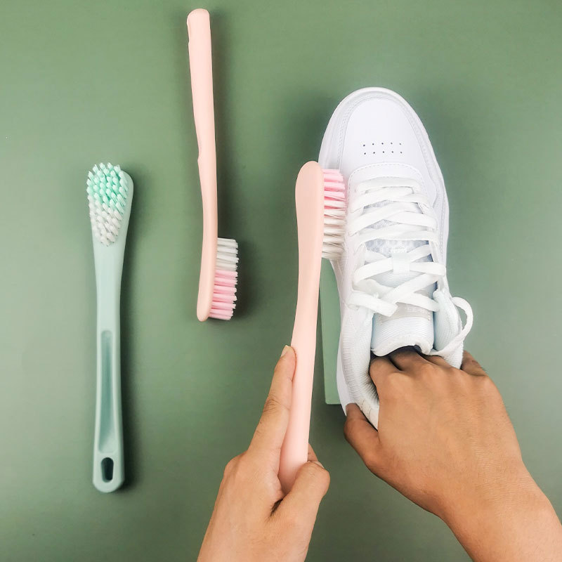 Household Brush Shoe Brush Laundry Brush Plastic Soft Cleaning Clothes Brush Shoe Brush Washing Clothes Hard Hair Small Shoe Brush Artifact Specification drawing