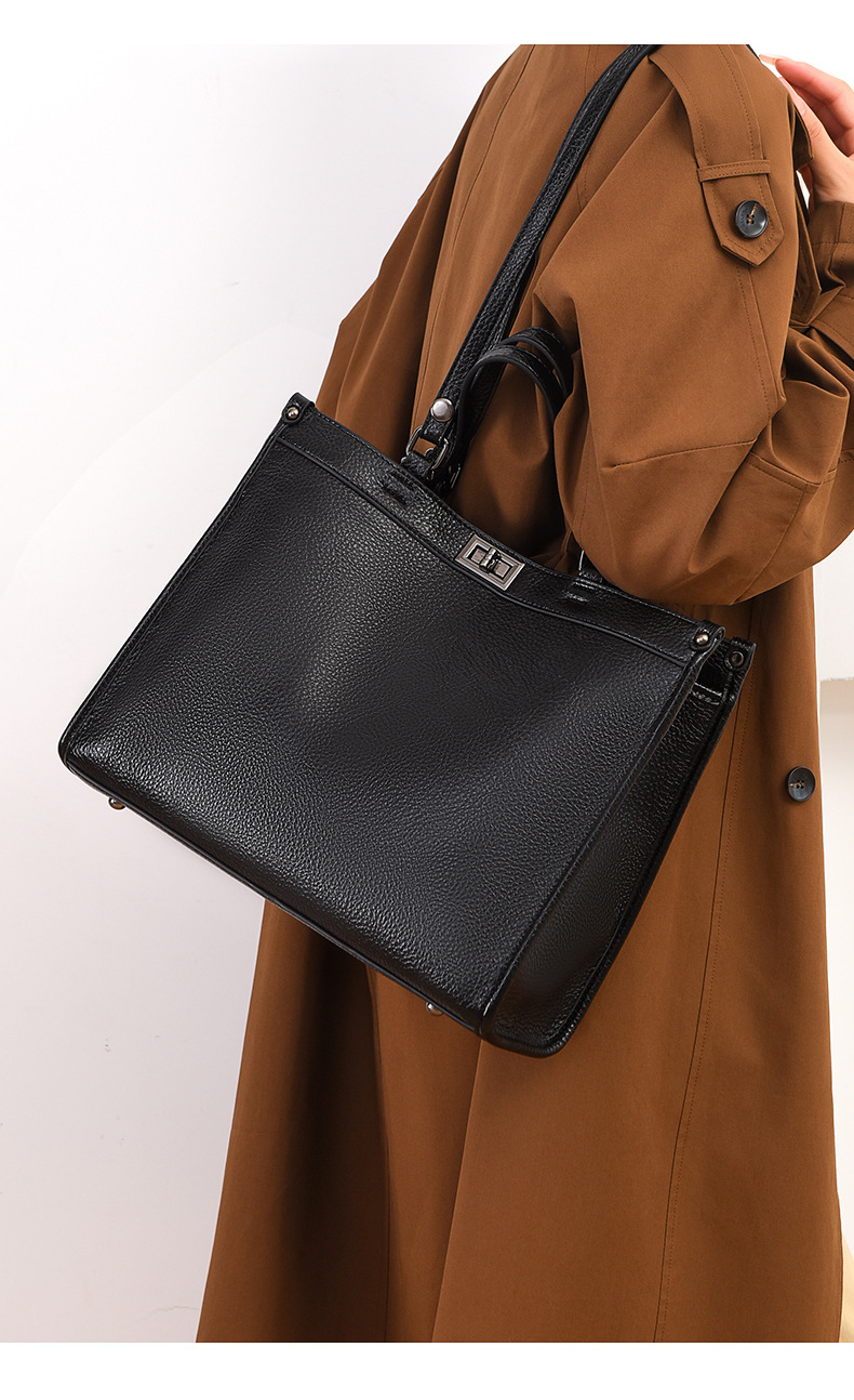 手提包女高级感复古单肩包新款通勤包包秋冬大容量托特包跨境批发详情21