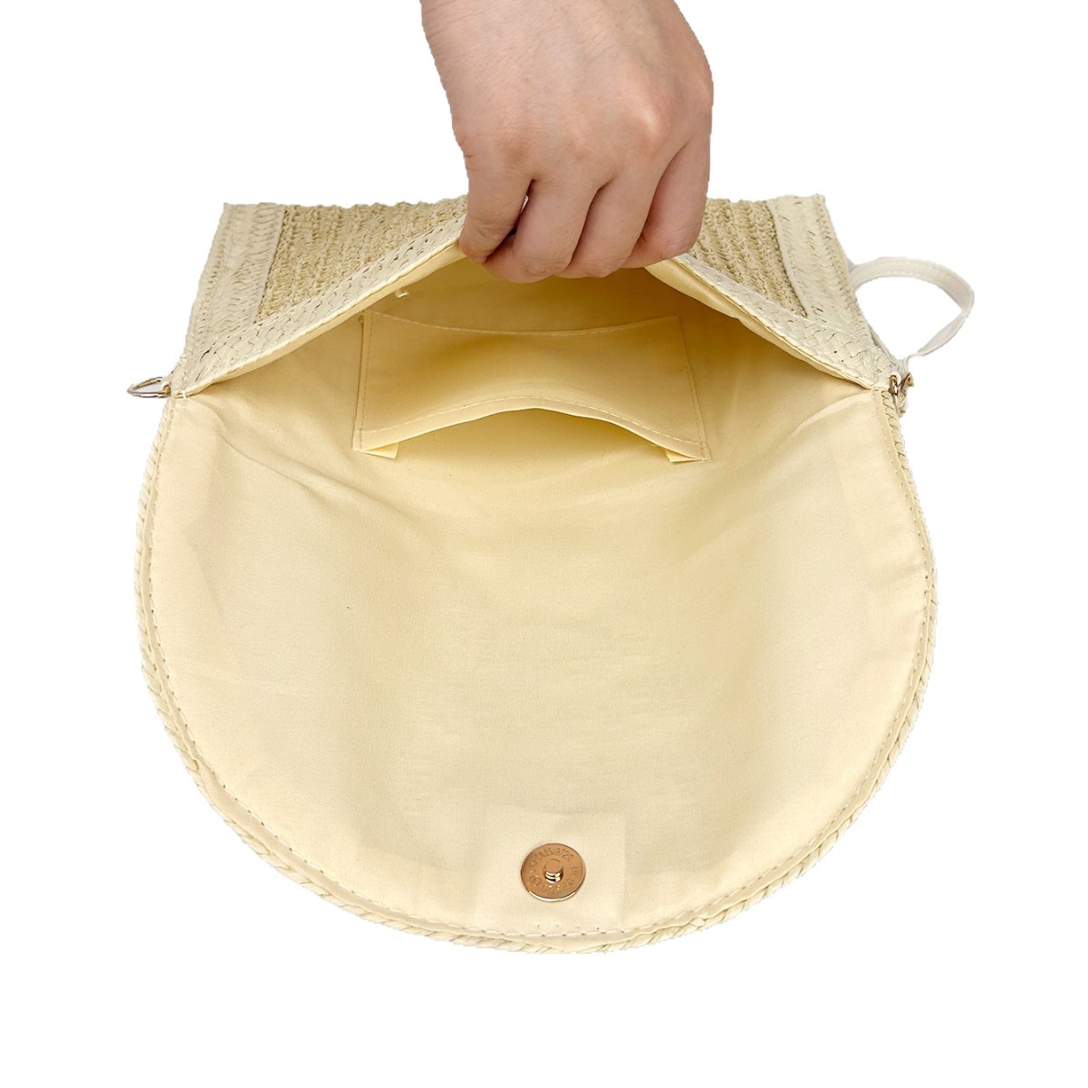 "National Trend Bag Women's Envelope Bag 2025 Summer New style color-blocked straw woven crossbody phone bag Flip cover tassel small square bag. Item Picture