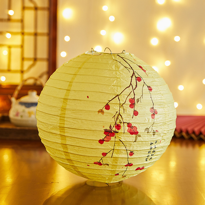新年春节装饰纸灯笼中国风猜灯谜商场超市活动场景布置户外古风详情31
