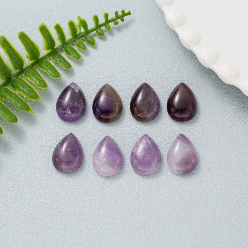 New cross-border best-selling natural amethyst water drop ring face, European and American fashionable agate pendant wholesale accessories Application Scenario