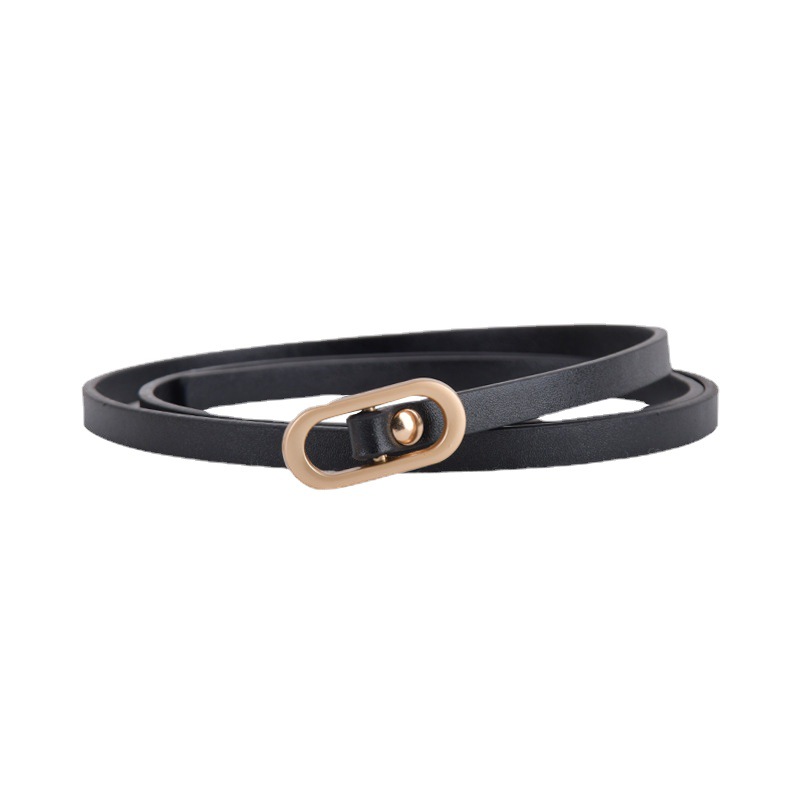 New Women's Thin Waist Belt Women's Fashion Dress Shirt Free Of Holes Decoration Small Thin Belt Korean Version Simple Item Picture