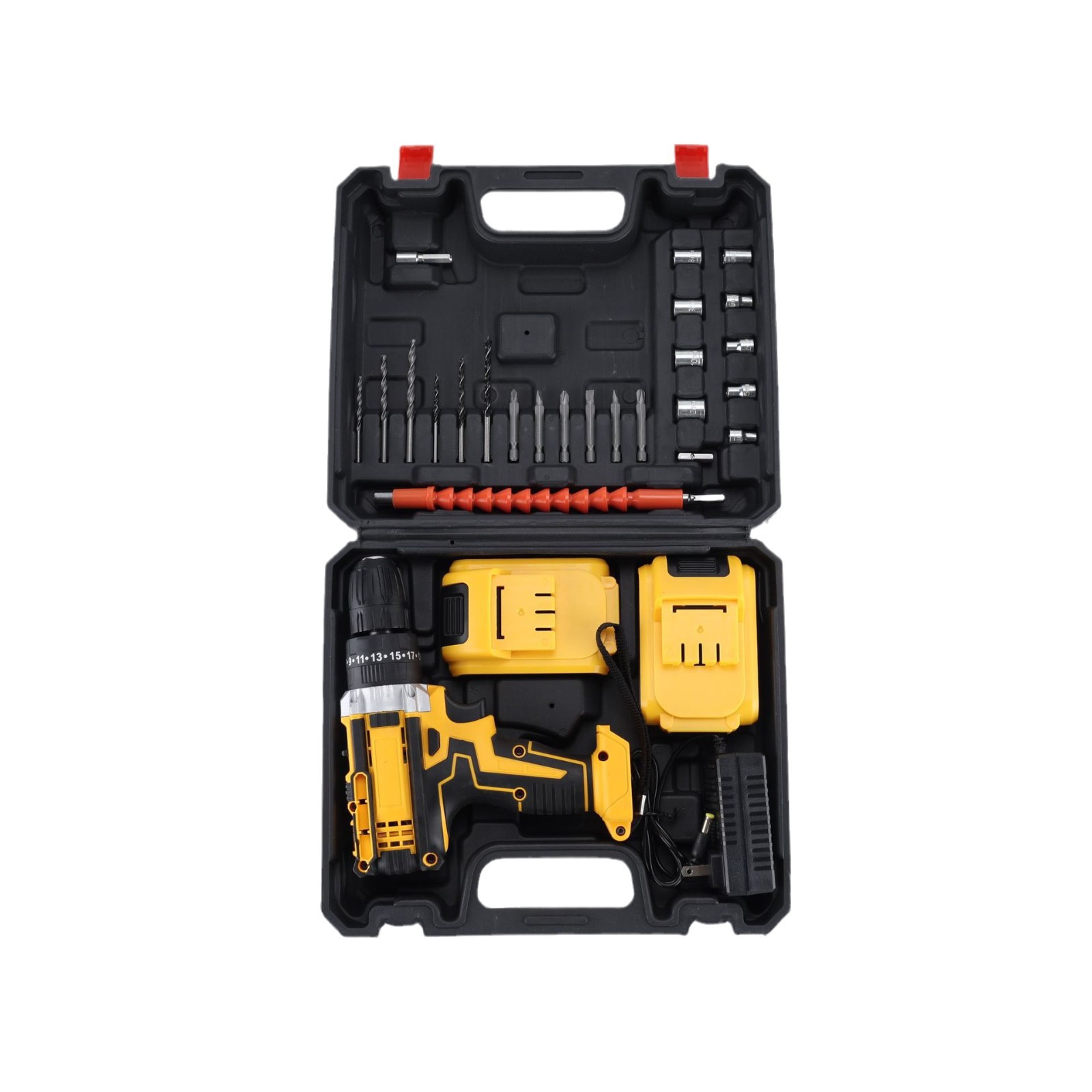 21V Cross-Border Multi-Functional Hand Drill, High-Power Impact Drill, Foreign Trade Home Rechargeable Lithium Battery Drill, Cordless Hand Drill Specification drawing