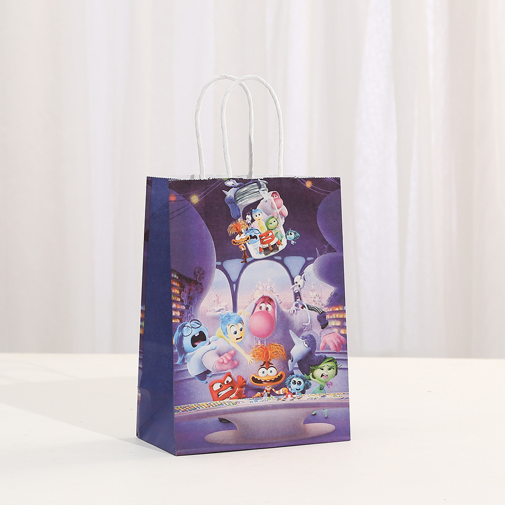 Party candy gift bags, kraft paper bags, wholesale shopping bags, Brain Team tote bags Specification image