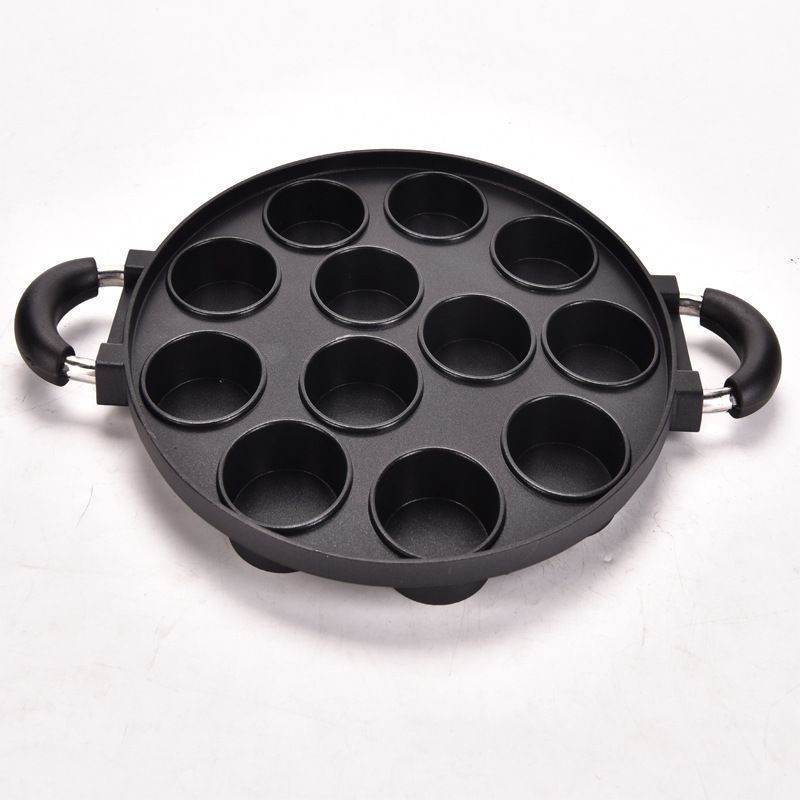 7 12 cake mould 7-hole 12-hole flat aluminum die-cast cake mold egg pan non-stick cake baking DIY mold Specification image