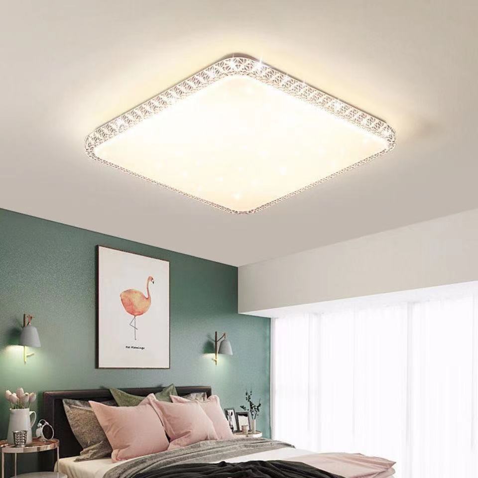 New led rectangular living room light, modern and simple circular ceiling light, bedroom light, high-brightness lighting fixtures for dining room and balcony Application Scenario