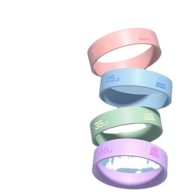 Elastic band yoga resistance ring, indoor home fitness, girls' exercise, squat, buttocks beauty dance, resistance band elastic ring Item Picture